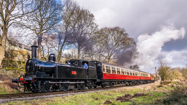 Обои картинки фото техника, паровозы, железная, дорога, паровоз