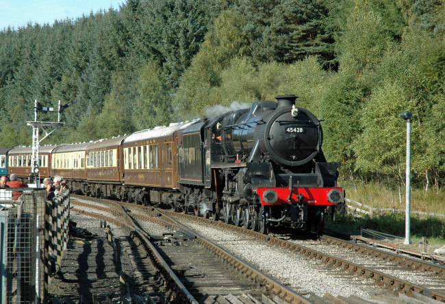 Обои картинки фото техника, паровозы, паровоз, дорога, железная