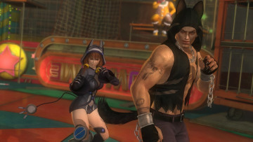 Картинка 3д+графика аниме+ anime парень фон взгляд девушка поза цепи