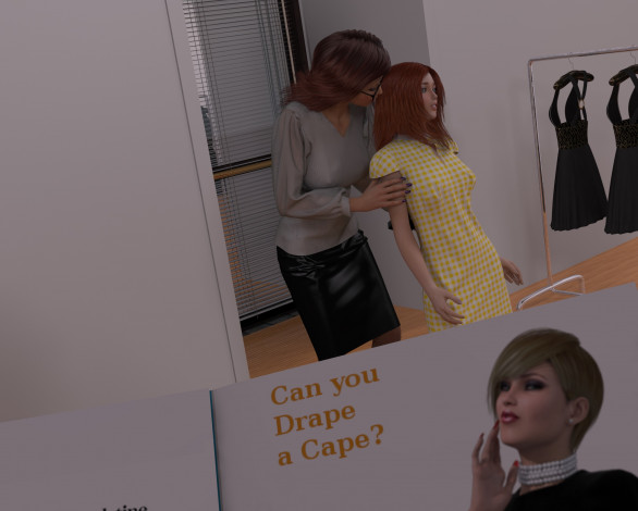 Обои картинки фото 3д графика, люди , people, девушки, взгляд, фон, интерьер