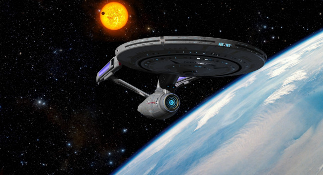 Обои картинки фото космос, арт, космический, корабль, полет, вселенная, планета, звезды