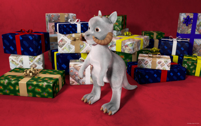 Обои картинки фото 3д графика, ___, козленок