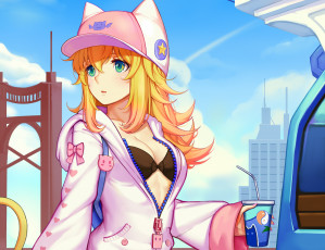 Картинка аниме unknown +другое фон взгляд девушка