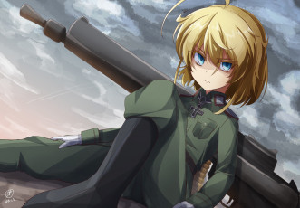Картинка аниме youjo+senki tanya degurechaff