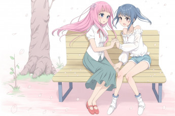 Картинка аниме unknown +другое фон взгляд девушки