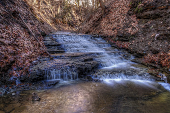 Картинка природа водопады водопад река лес