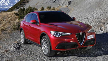 обоя alfa romeo stelvio 2018, автомобили, alfa romeo, зима, снег, 2018, stelvio, alfa, romeo