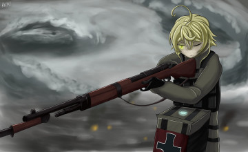 Картинка аниме youjo+senki tanya degurechaff