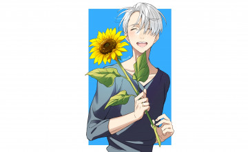 Картинка аниме yuri+on+ice victor nikiforov
