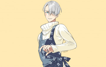Картинка аниме yuri+on+ice victor nikiforov
