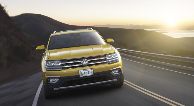 Обои картинки фото volkswagen atlas 2018, автомобили, volkswagen, atlas, 2018, crossover