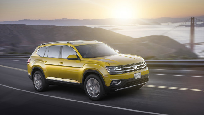Обои картинки фото volkswagen atlas 2018, автомобили, volkswagen, atlas, 2018, crossover