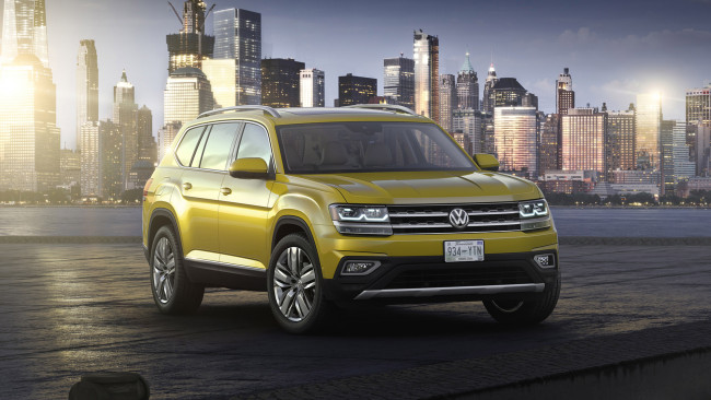 Обои картинки фото volkswagen atlas 2018, автомобили, volkswagen, atlas, 2018, crossover