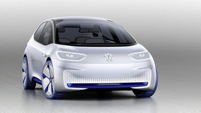 Обои картинки фото volkswagen i d concept 2016, автомобили, 3д, volkswagen, i, d, concept, 2016