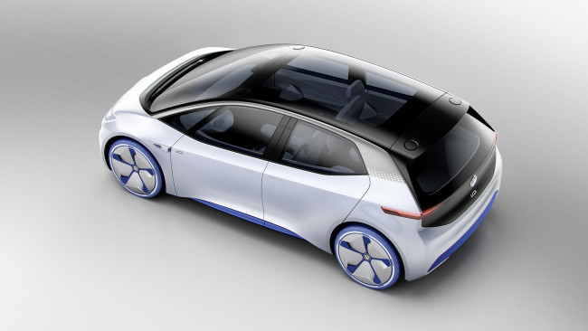 Обои картинки фото volkswagen i d concept 2016, автомобили, 3д, volkswagen, i, d, concept, 2016