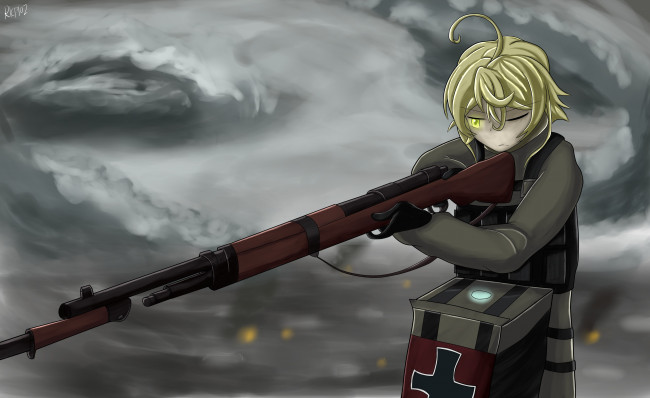 Обои картинки фото аниме, youjo senki, tanya, degurechaff
