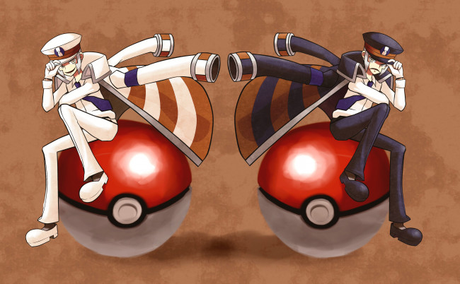 Обои картинки фото аниме, pokemon, покеболы, парни