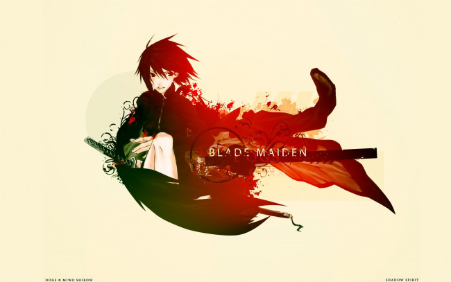 Обои картинки фото аниме, dogs,  bullets & carnage, девушка