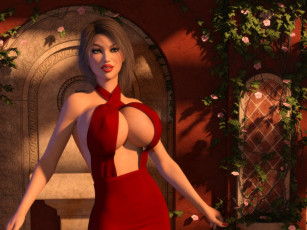 Картинка 3д+графика люди+ people фон взгляд девушка