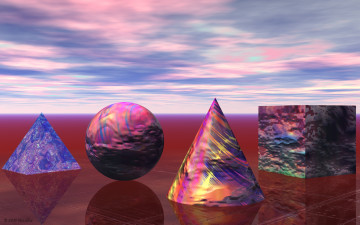 Картинка 3д+графика моделирование+ modeling шар фон ромб