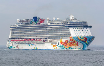 Картинка norwegian+getaway корабли лайнеры круиз лайнер
