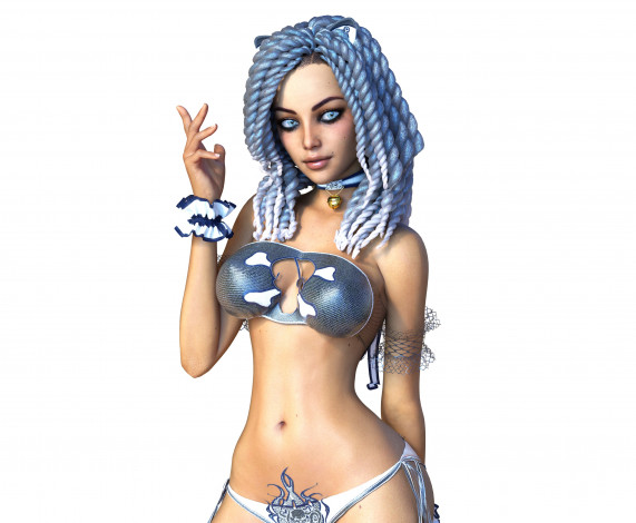 Обои картинки фото 3д графика, фантазия , fantasy, девушка, взгляд, фон