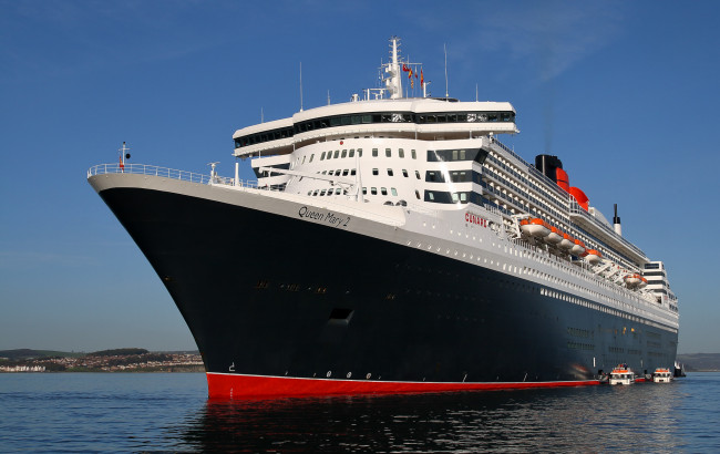 Обои картинки фото queen mary 2, корабли, лайнеры, круиз, лайнер