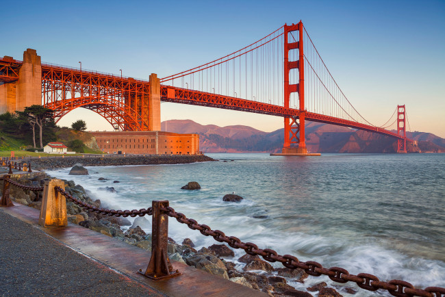 Обои картинки фото golden gate bridge in san francisco, города, сан-франциско , сша, простор