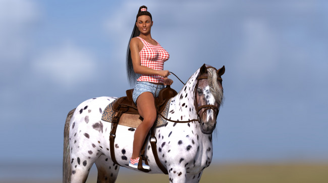 Обои картинки фото 3д графика, люди и животные , people and animals, девушка, фон, взгляд