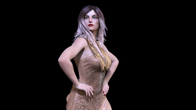 Обои картинки фото 3д графика, люди , people, девушка, фон, взгляд