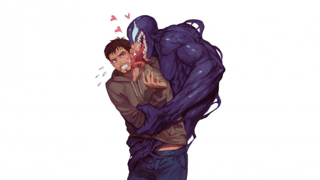 Обои картинки фото рисованное, комиксы, веном, эдди, брок