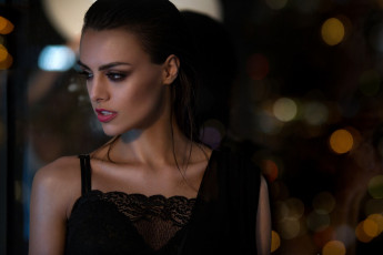 Картинка anita+sikorska девушки anita sikorska портрет лицо девушка модель брюнетка красотка поза сексуальная взгляд макияж