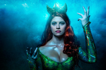 Картинка девушки -+креатив +косплей mera cosplay