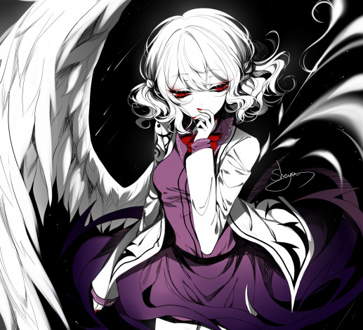 Обои картинки фото sheya, аниме, touhou, девушка