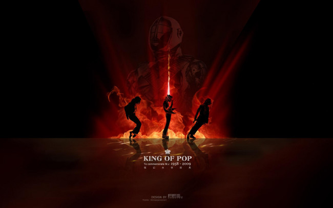 Обои картинки фото музыка, michael jackson, певец, танец, огонь