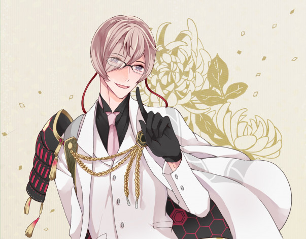 Обои картинки фото аниме, touken ranbu, танец, мечей