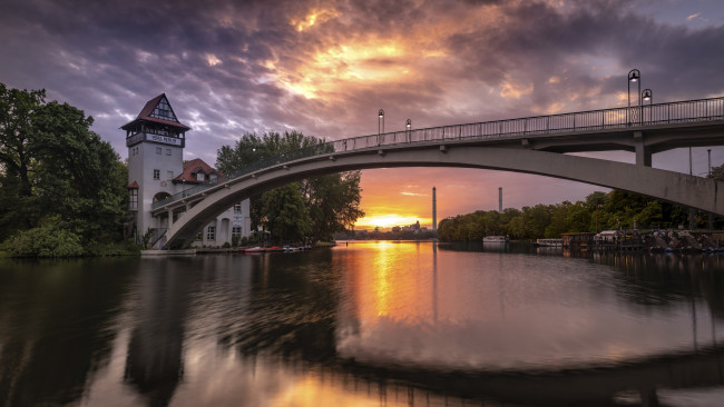 Обои картинки фото insel bridge, города, берлин , германия, insel, bridge
