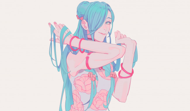 Обои картинки фото аниме, touken ranbu, nikkari, aoe