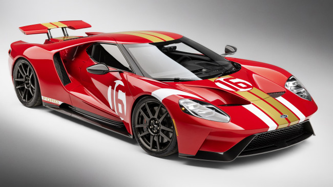 Обои картинки фото 2022 ford gt alan mann heritage edition, автомобили, ford, gt, alan, mann, heritage, edition, спорткар, форд, тюнинг