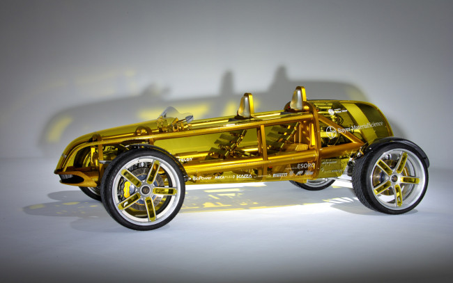 Обои картинки фото автомобили, rinspeed, концепт, желтый