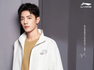 Картинка мужчины xiao+zhan актер куртка стена