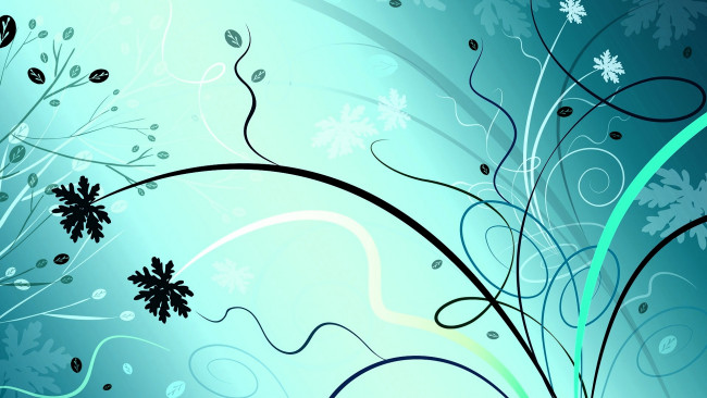 Обои картинки фото векторная графика, цветы , flowers, цветы, листья