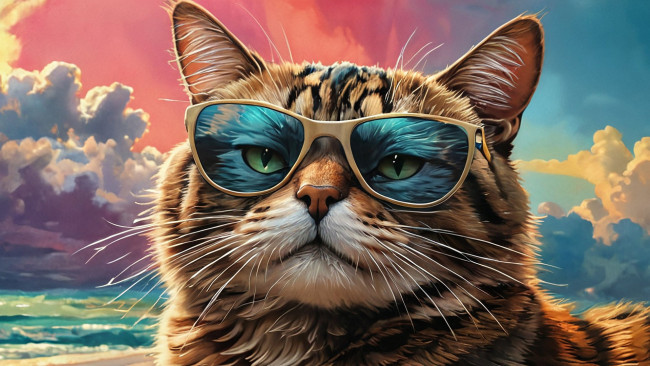 Обои картинки фото рисованное, животные,  коты, нейросети, графика, нейроарт, ai, art, нейронные, сети, рисунки, нейро, искусство, нейрографика, graphics, neuroart, neural, networks, drawings, neuro, neurography