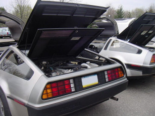 Картинка de lorean автомобили двигатели