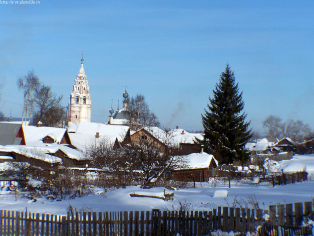 Обои картинки фото галич, зима, церковь, василия, великого, города, православные, церкви, монастыри