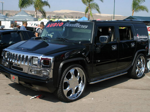 Обои картинки фото hummer, h2, tuning, автомобили