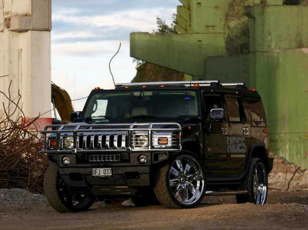 Обои картинки фото hummer, h2, tuning, автомобили