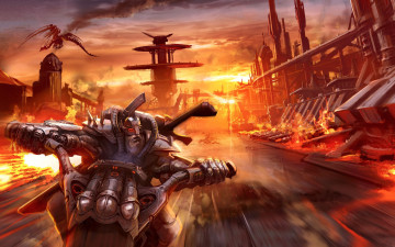 обоя фэнтези, роботы, киборги, механизмы