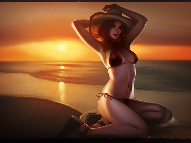 Обои картинки фото рисованные, люди