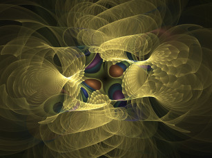 Картинка 3д графика fractal фракталы узор цвета